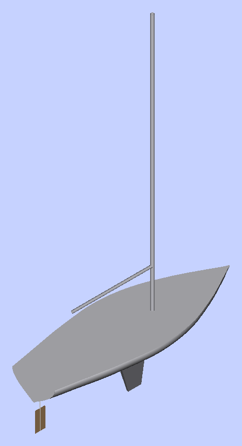 KB1 Keelboat - Isometric View